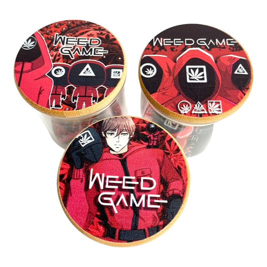 Weed Game Glass Storage Jars 6cm - The Bong Baron