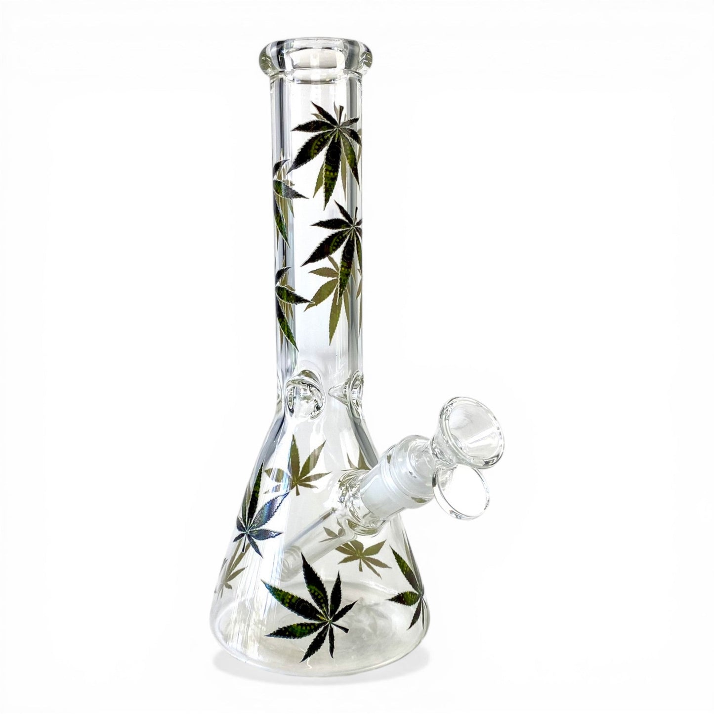 Weed Leaf Beaker Bong 25cm - The Bong Baron