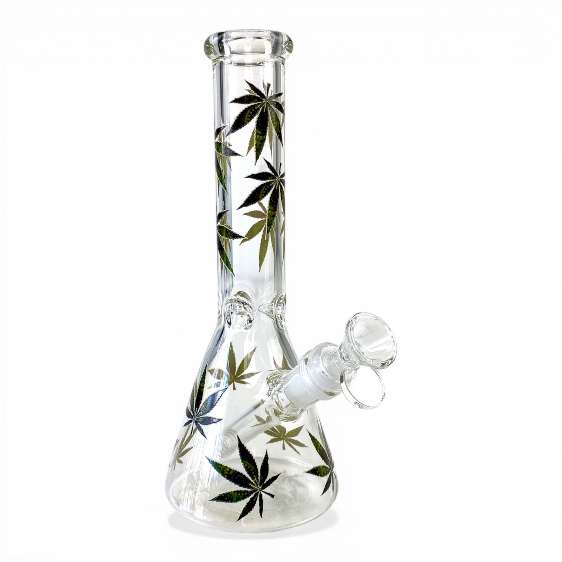 Weed Leaf Beaker Bong 25cm - The Bong Baron