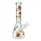 Weed Leaf Beaker Bong 25cm - The Bong Baron