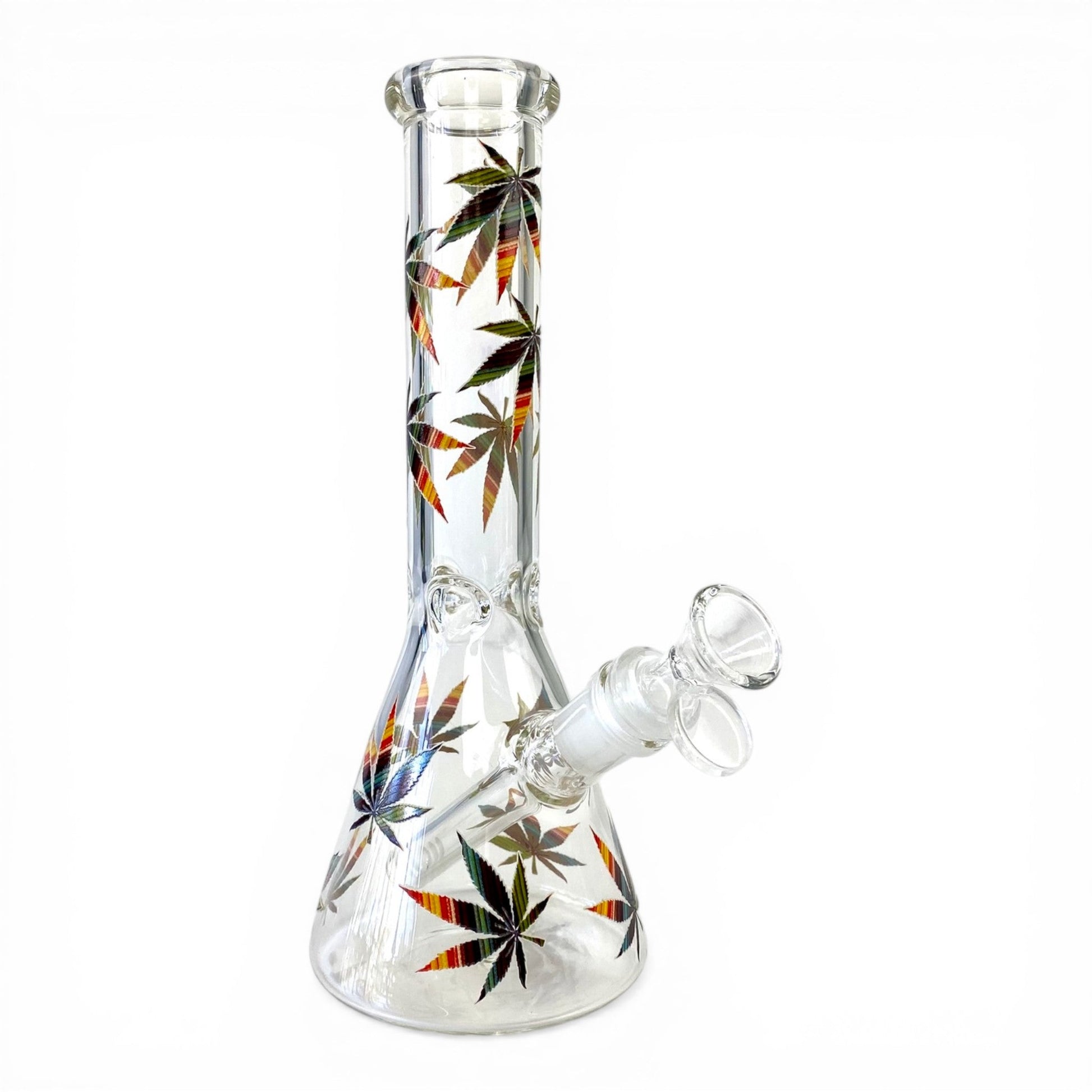 Weed Leaf Beaker Bong 25cm - The Bong Baron