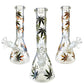 Weed Leaf Beaker Bong 25cm - The Bong Baron