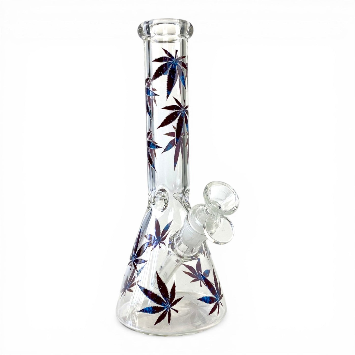 Weed Leaf Beaker Bong 25cm - The Bong Baron