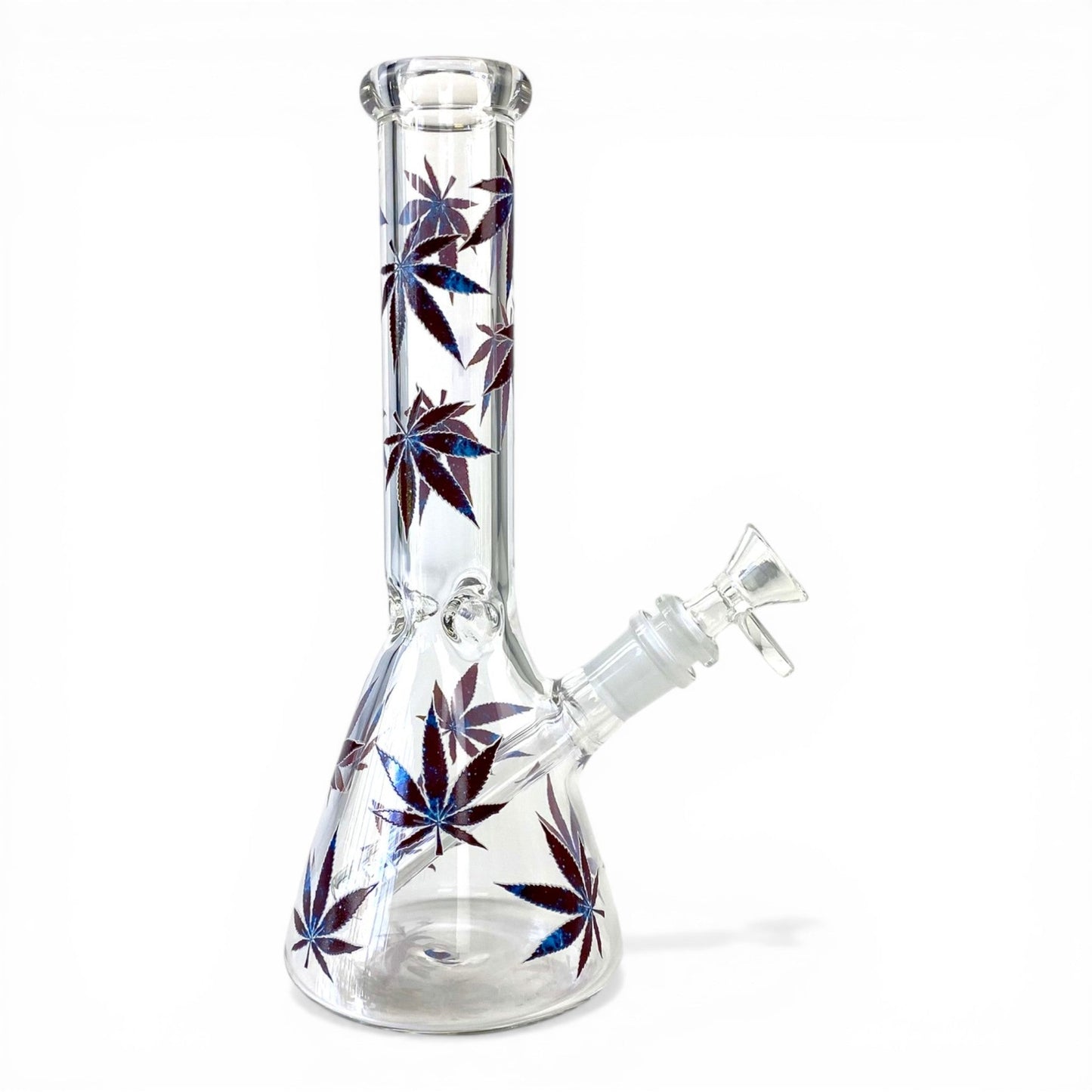Weed Leaf Beaker Bong 25cm - The Bong Baron