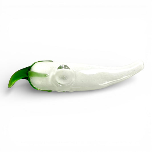 White Chilli Hash Pipe - The Bong Baron