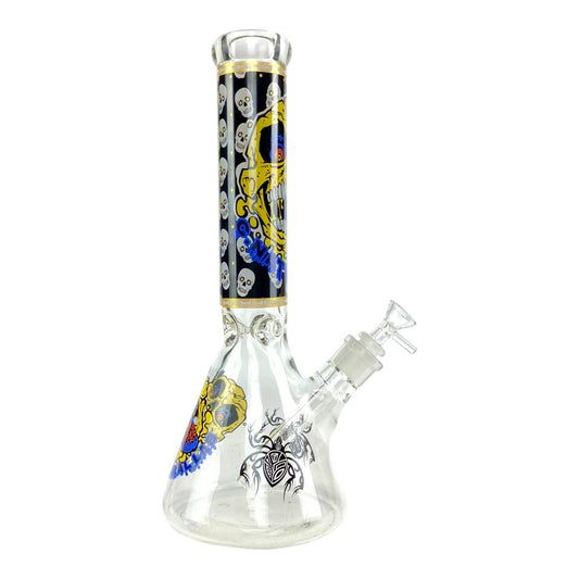 Yellow Demon 7mm Beaker Bong 35cm - The Bong Baron