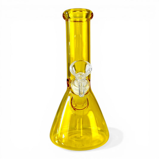 Yellow Glass Beaker Bong 20cm - The Bong Baron