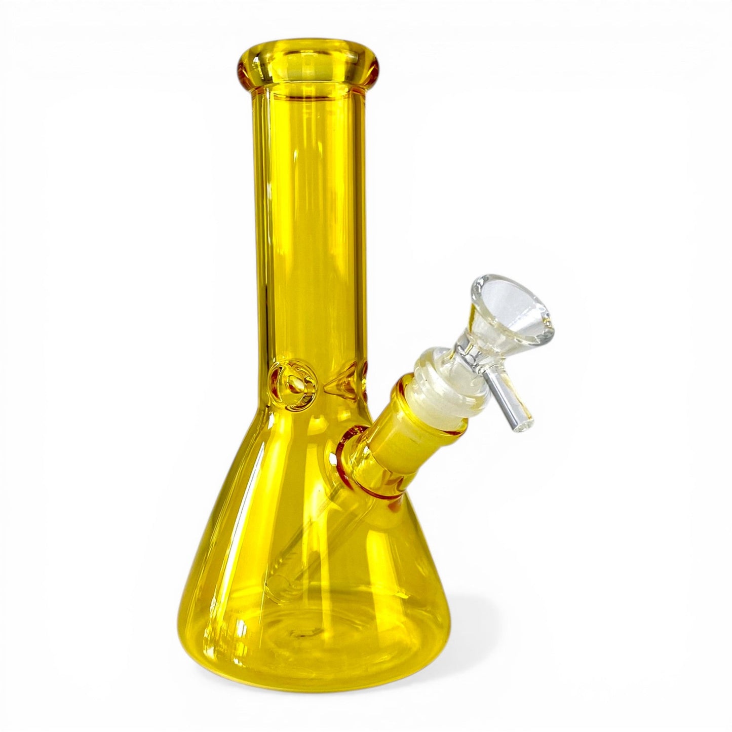 Yellow Glass Beaker Bong 20cm - The Bong Baron