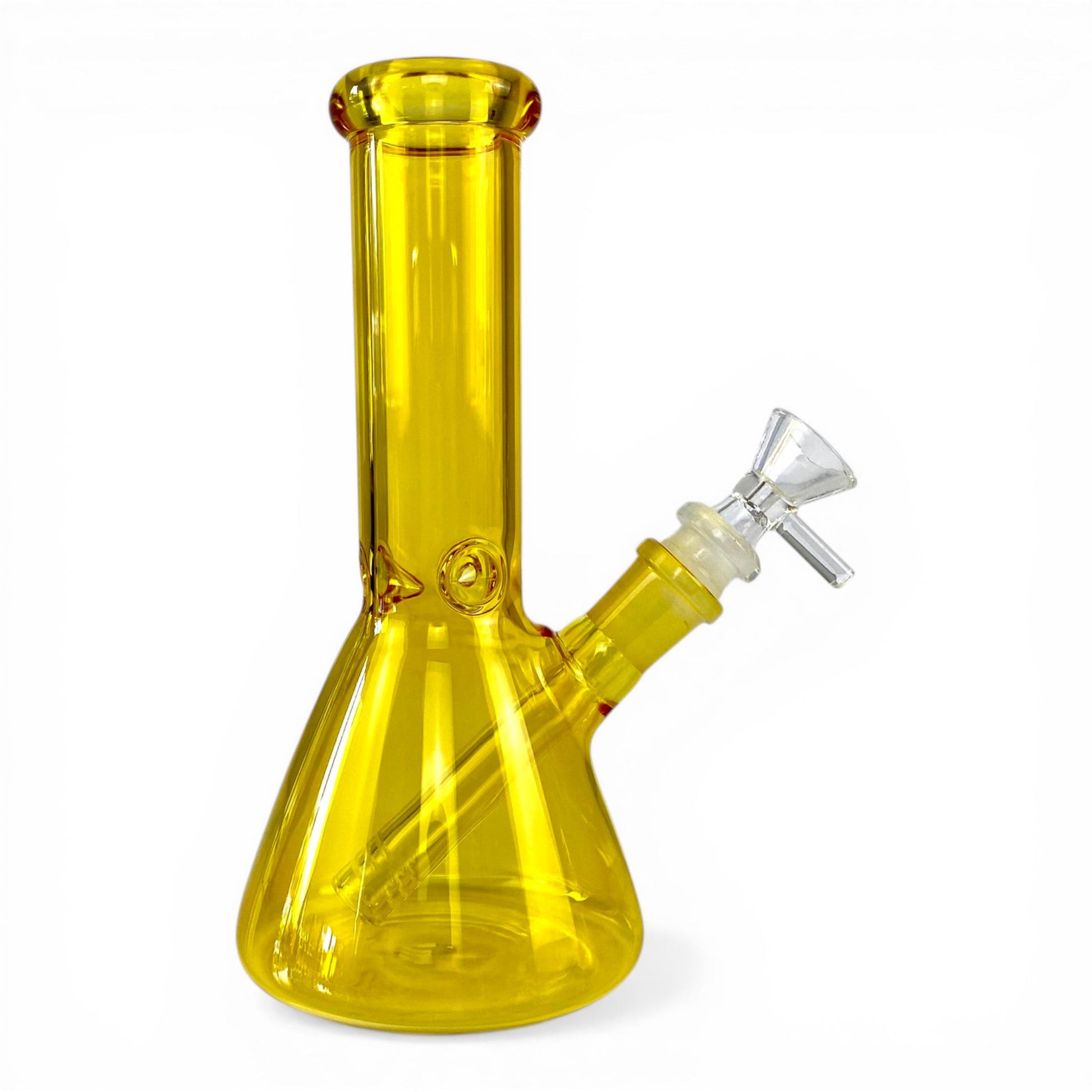 Yellow Glass Beaker Bong 20cm - The Bong Baron