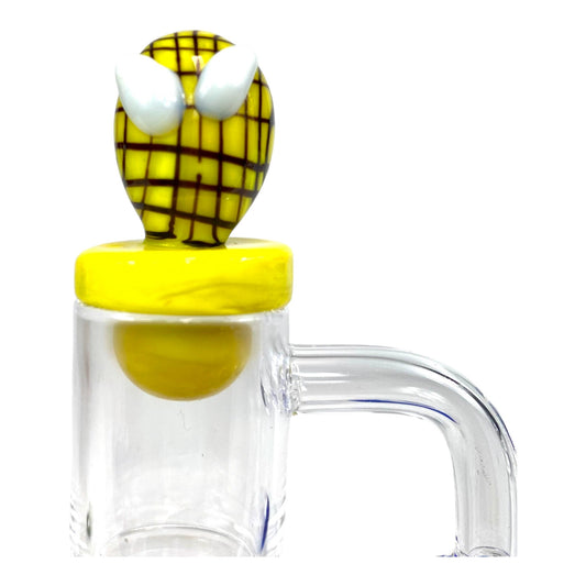 Yellow Spidey Carb Cap - The Bong Baron