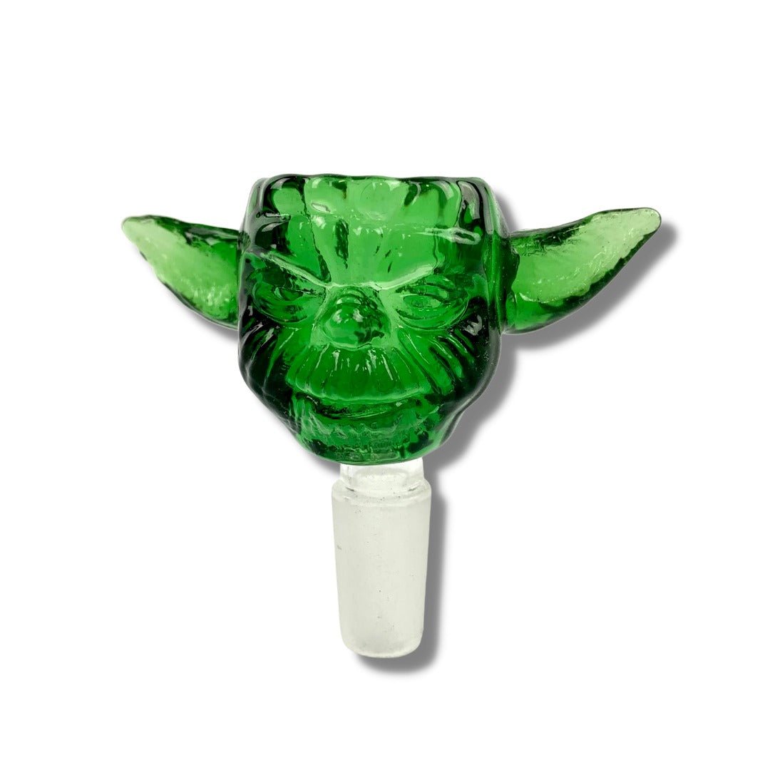 Yoda Head Extra Large Glass Cone Piece 14mm Male - The Bong Baron