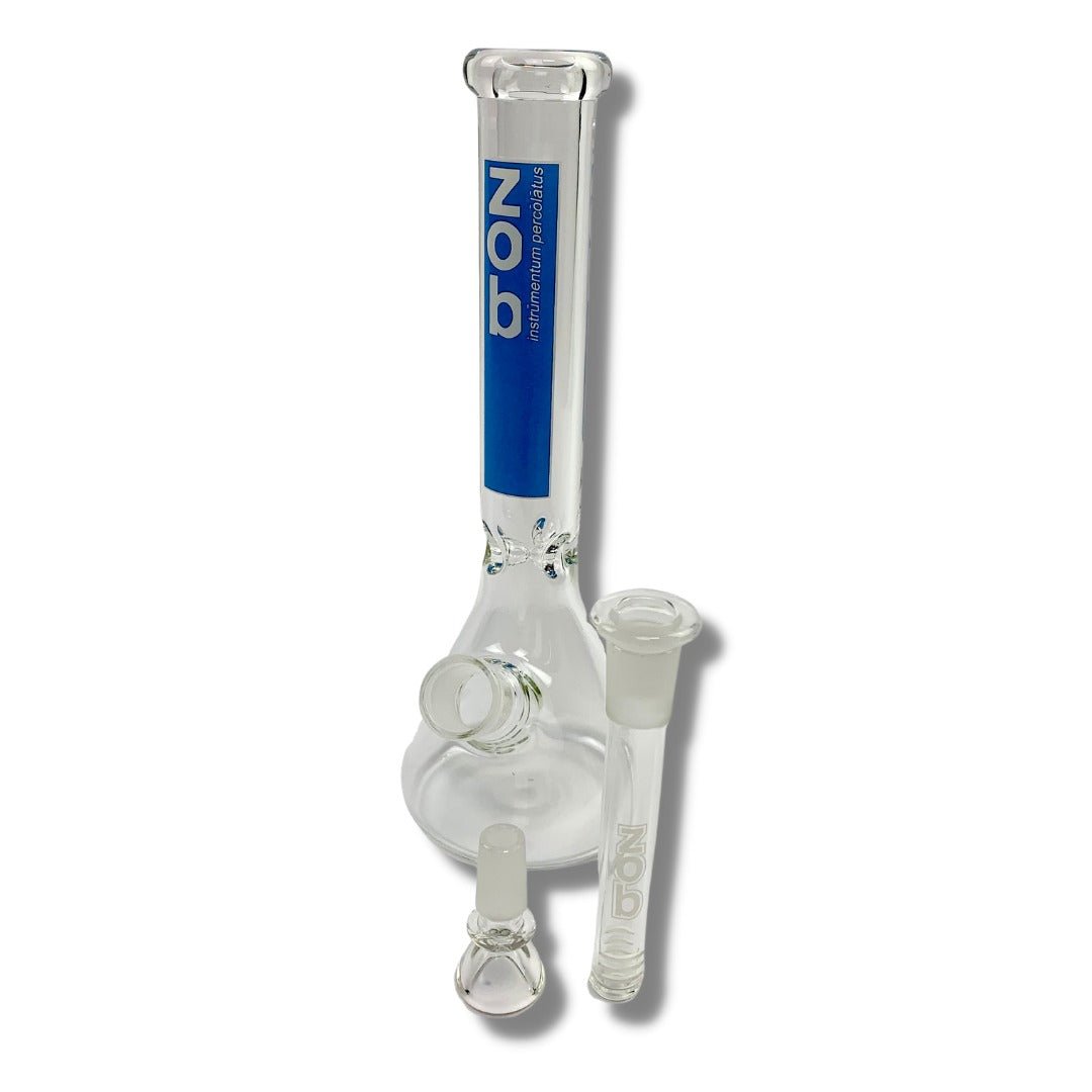 Zob Glass Basic Beaker Bong 25cm Blue - The Bong Baron