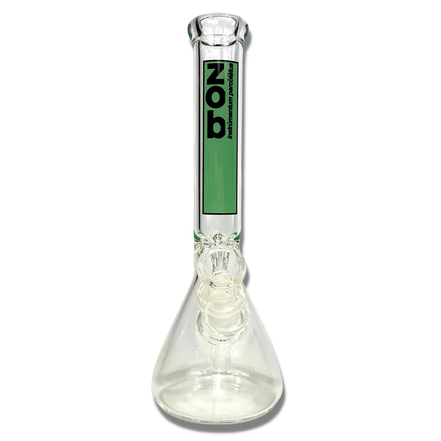 Zob Glass Basic Beaker Bong 25cm Green - The Bong Baron