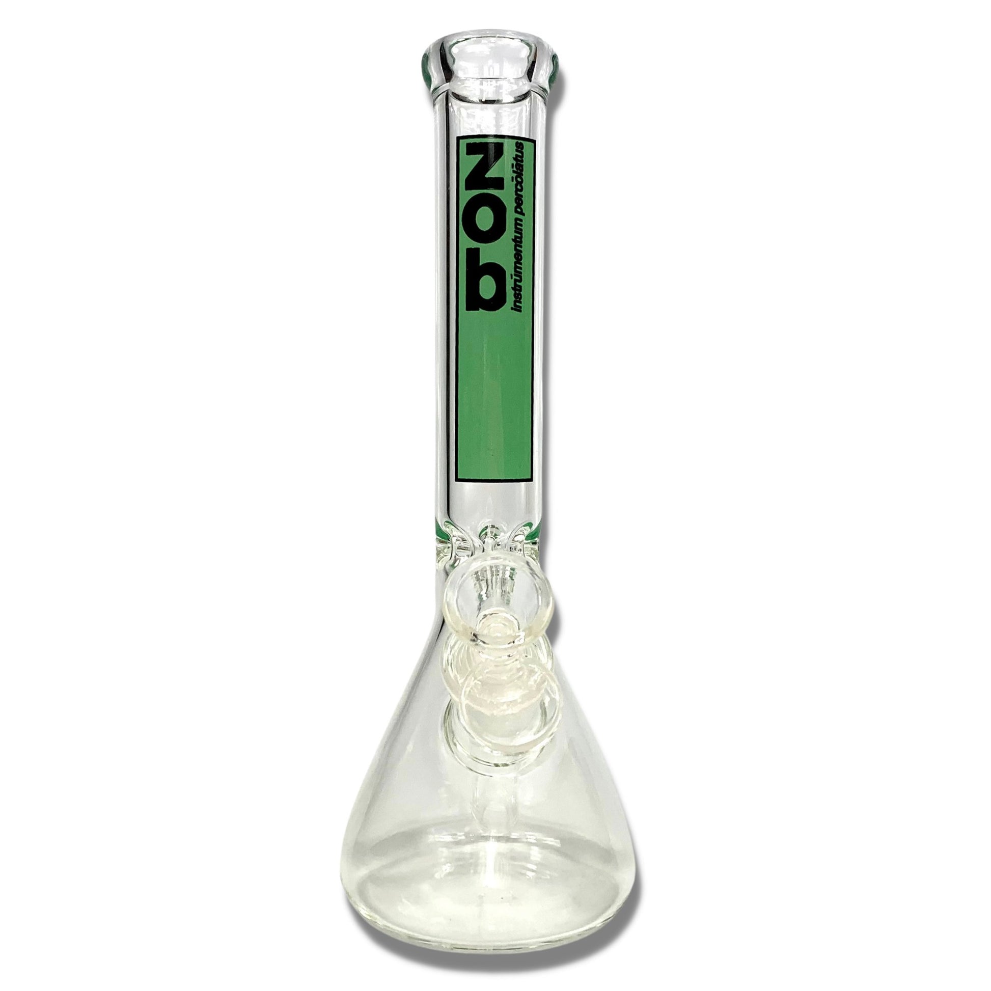 Zob Glass Basic Beaker Bong 25cm Green - The Bong Baron