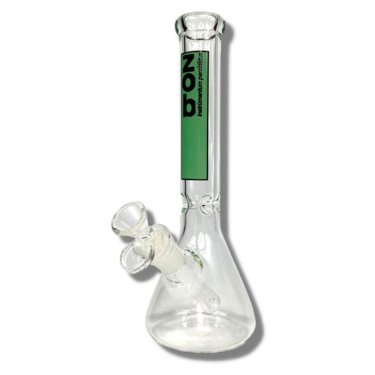 Zob Glass Basic Beaker Bong 25cm Green - The Bong Baron